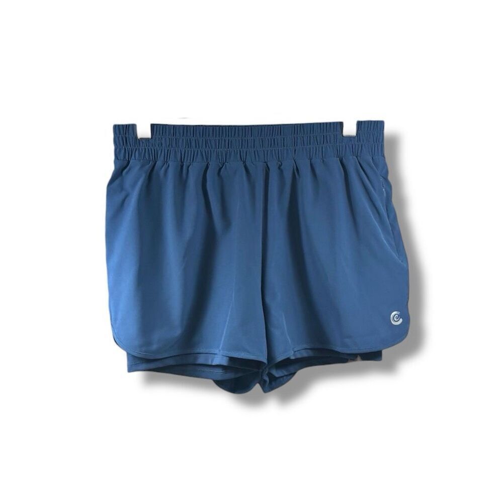 Johnny Was Calme NWT Elements Run Shorts in Blue Size M